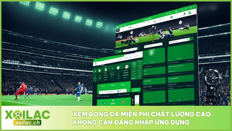 Xem bóng đá miễn phí chất lượng cao không cần đăng nhập ứng dụng